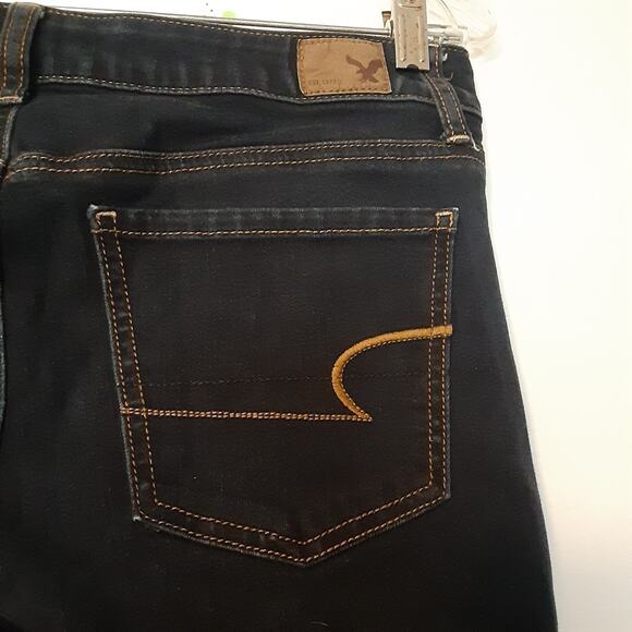 American Eagle Jeans Jeggings Women’s 6 Long Blue Stretch - Picture 6 of 9